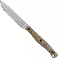 White River Knives GripXodus 4 WREX4-BM Stonewashed S35VN, Brass Metallic GripX, Fahrtenmesser