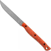 White River Knives GripXodus 3 WREX3-BO Stonewashed S35VN, Blaze Orange GripX, Fahrtenmesser