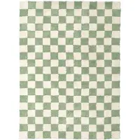 FRAAI Retro Teppich - Gambit Grün Weiß 200x290 cm
