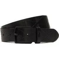 Lacoste Textured Monogram Leather Belt