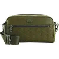 Lacoste Leder Umhängetasche Nomogramme Crossover Bag Ivy Green olivgrün