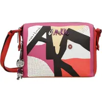 Anekke Umhängetasche Schultertasche Hollywood Fashion Rectangular Crossbody Bag Multicolor mehrfarbig