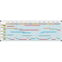 Ultradex Jahresplaner-Set B150xH75cm 5-Tage-Woche 60 Zeilen