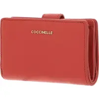 Coccinelle Metallic Soft Mini Wallet Grained Leather