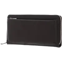 Bruno Banani Leder Geldbörse Zip Around Wallet Brown dunkelbraun