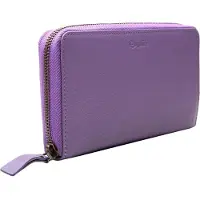 Esquire Leder Geldbörse Peru Zip Around Wallet Lilac flieder