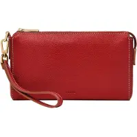 Fossil Handgelenktasche Utensilientasche Gift Wristlet Garnet rot