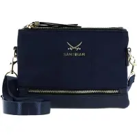 Sansibar Umhängetasche Schultertasche Zip Bag Ocean blau