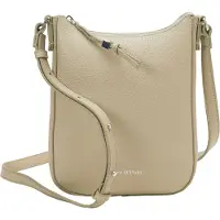 Marc O'Polo Leder Umhängetasche Cilly Crossbody Bag Jonesboro Cream beige