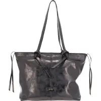 PICARD Leder Schultertasche Favourite Shopper Meteorite blaugrau