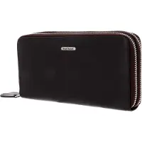 Bruno Banani Leder Geldbörse New York Double Zip Around Wallet Brown braun