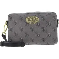 U.S. POLO ASSN. Umhängetasche Hampton Crossbody Bag Black grau