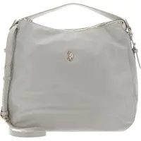 U.S. POLO ASSN. Schultertasche Houston Hobo Bag Light Grey hellgrau