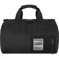 Replay Reisetasche Schultertasche mit Laptopfach Weekender Black schwarz