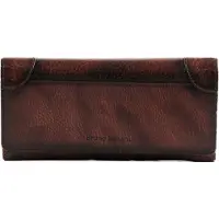 Bruno Banani Leder Geldbörse Wallet with Flap Brown braun