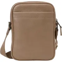 Marc O'Polo Leder Umhängetasche Lukki Crossbody Bag Burnt Ash taupe