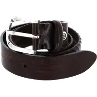 B.belt Vince Silver Ledergürtel
