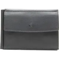 Esquire Leder Geldbörse Logo Clip Wallet Black schwarz