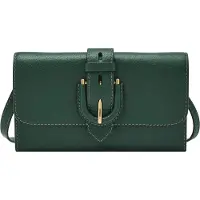 Fossil Geldbörse Umhängetasche Harwell Wallet Crossbody Viridian dunkelgrün