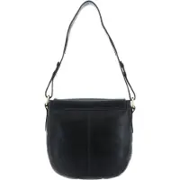 Chiemsee Leder Schultertasche Umhängetasche Brisbane Shoulderbag Black schwarz