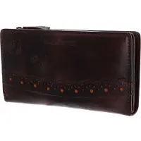 Bruno Banani Leder Geldbörse Ziloo Zip Around Wallet Brown braun