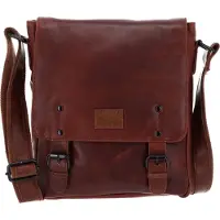 Mustang Leder Schultertasche Umhängetasche Natal Paola Shoulder Bag Cognac braun