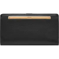 Fossil Leder Geldbörse Liza Slim Bifold Wallet Black schwarz