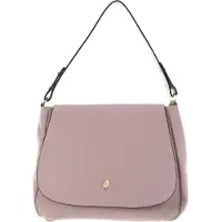 U.S. POLO ASSN. Leder Schultertasche Arlington Flap Crossbody Bag Powder beige