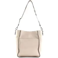 Decadent Leder Schultertasche Umhängetasche Sheila Bucket Bag Oat beige