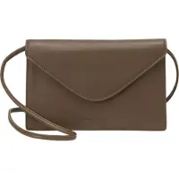 Marc O'Polo Leder Umhängetasche Caia Crossbody Bag Dark Walnut dunkelbraun