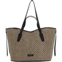 Coccinelle New Never Wit.b.bic.straw Multi Noir/noir Größe: OS | Tote Bags Outlet | Damen | Weiß