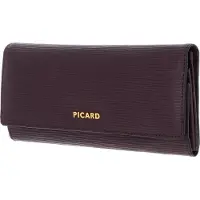 PICARD Leder Geldbörse Calais 1 Flap Wallet Vino violett