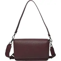s.Oliver 2167575.3905.ONESIZE, Hobo-Tasche, Magnetverschluss, Klappverschluss, Erwachsener, Rot, 100% polyurethane; lining: 100% polyester, Nicht waschen
