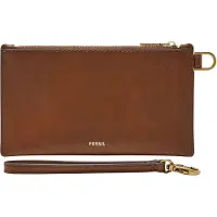 Fossil Handgelenktasche Utensilientasche Gift Wristlet Brown braun