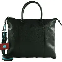 Gabs Leder Schultertasche G3 Plus TG Bull Black Shoulder Bag Abete dunkelgrün