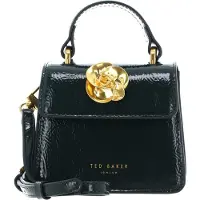 Ted Baker Umhängetasche Roselah Rose Detail Square Mini Top Handle Bag Dark Green dunkelgrün