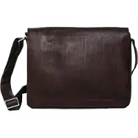 Harold's Leder Businesstasche Umhängetasche Campo Messengerbag Brown dunkelbraun