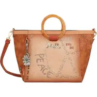 Anekke Handtasche Umhängetasche Peace & Love Flowers Handle Bag Multicolor mehrfarbig