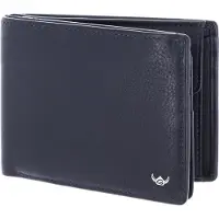 Golden Head Leder Geldbörse Capri RFID Protect Scheintasche mit Geheimfach 1159 Blau dunkelblau