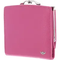 Golden Head Leder Geldbörse Madrid RFID Protect French Coin Purse Wallet Fuchsia pink