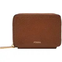 Fossil Kartenetui Logan Zip Around Card Case RFID Brown braun