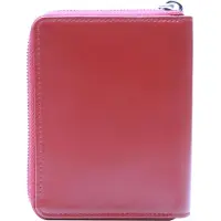 Esquire Geldbörse Silk 02 Zip Around Wallet Red dunkelrot
