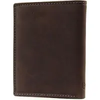 Bugatti Leder Geldbörse City Line Coin Wallet Combi Style 13CC Metal Logo Brown braun