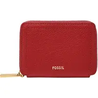 Fossil Kartenetui Logan Zip Around Card Case RFID Garnet rot