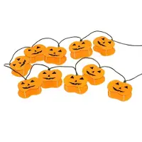 Dapo Leuchten Halloween Dekoration Lichterkette Pumpkin 10 flammig