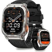 Kospet TANK M3 Ultra GPS Smartwatch für Herren Smartwatch Damen 480mAh Akku 5 ATM & IP69K Wasserdicht Herzfrequenz Monitor Schlaftracker für Vatertag