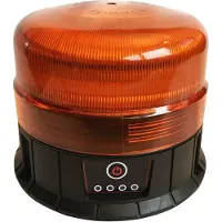 Berger & Schroeter | Akku LED Rundumkennleuchte 12/24V mit Funkfernbedienung, Magnetmontage