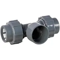 Peraqua FlexFit T-Stück 90° Klemm - Klebe d 50 x 63 x 50