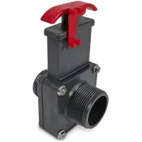 BWT PVC Absperrschieber Ø 38 mm auf 1 1/2'' AG