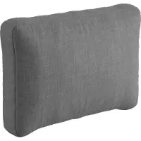 Sunnypillow Palettenkissen für Gartenmöbel - Rückenkissen 60x40x20/10cm - Rückenpolster für Bett und Sofa - Palettenpolster für Palettenmöbel - Lounge Kissen mit abnehmbarem Bezug Grau